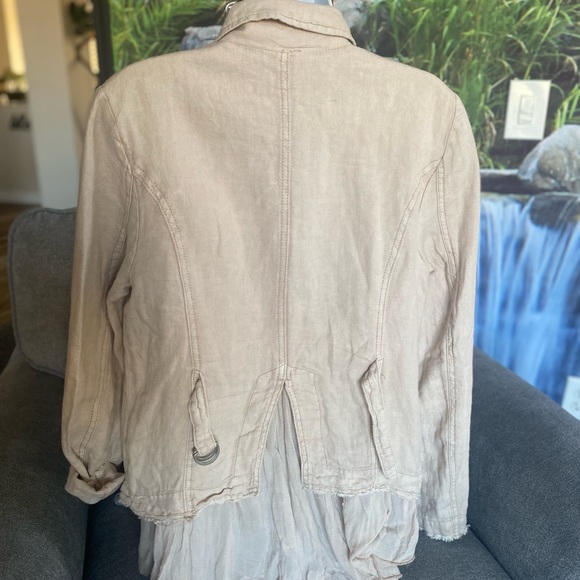 Free People Stunning Light Weight Double Breasted Jacket w/2 Front Pockets - Picture 8 of 16